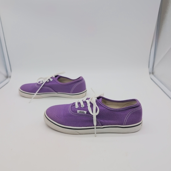 Vans Purple Canvas Sneakers Kids Sz 3 T-375 - Picture 4 of 8